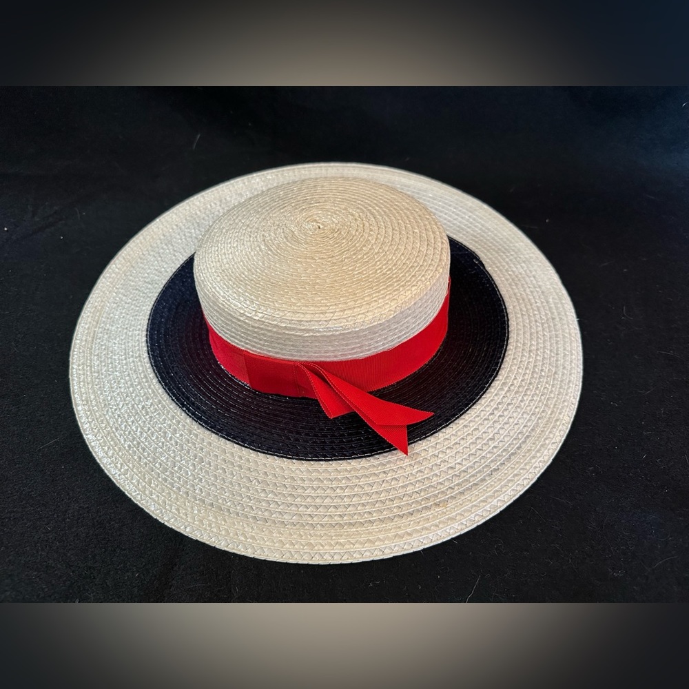 VINTAGE Plaza Suite by Betmar Women’s Straw Hat. Size 6 1/8 NWT!